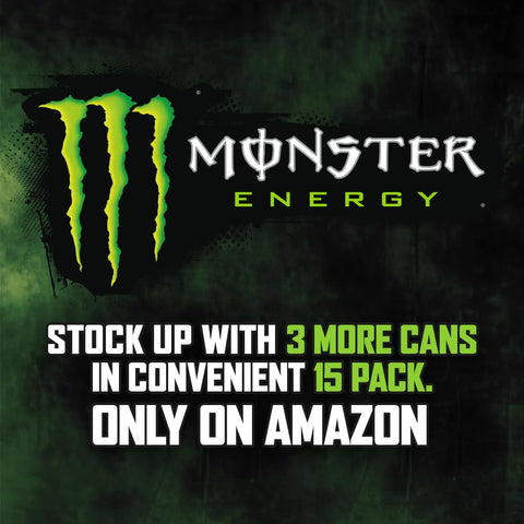 Monster Energy Drink, Green, Original, 16 Ounce | Pack of 15